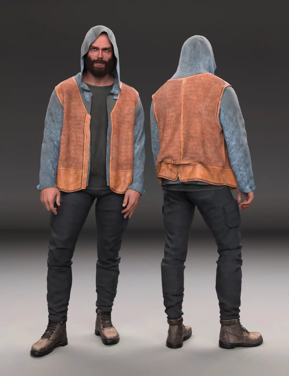 dForce KuJ Outlaw Suit for Genesis 9