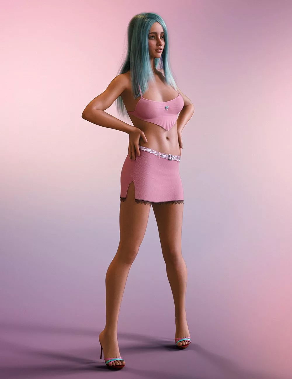 dForce Sweet Summer Breeze Outfit for Genesis 8 and 8.1 Females
