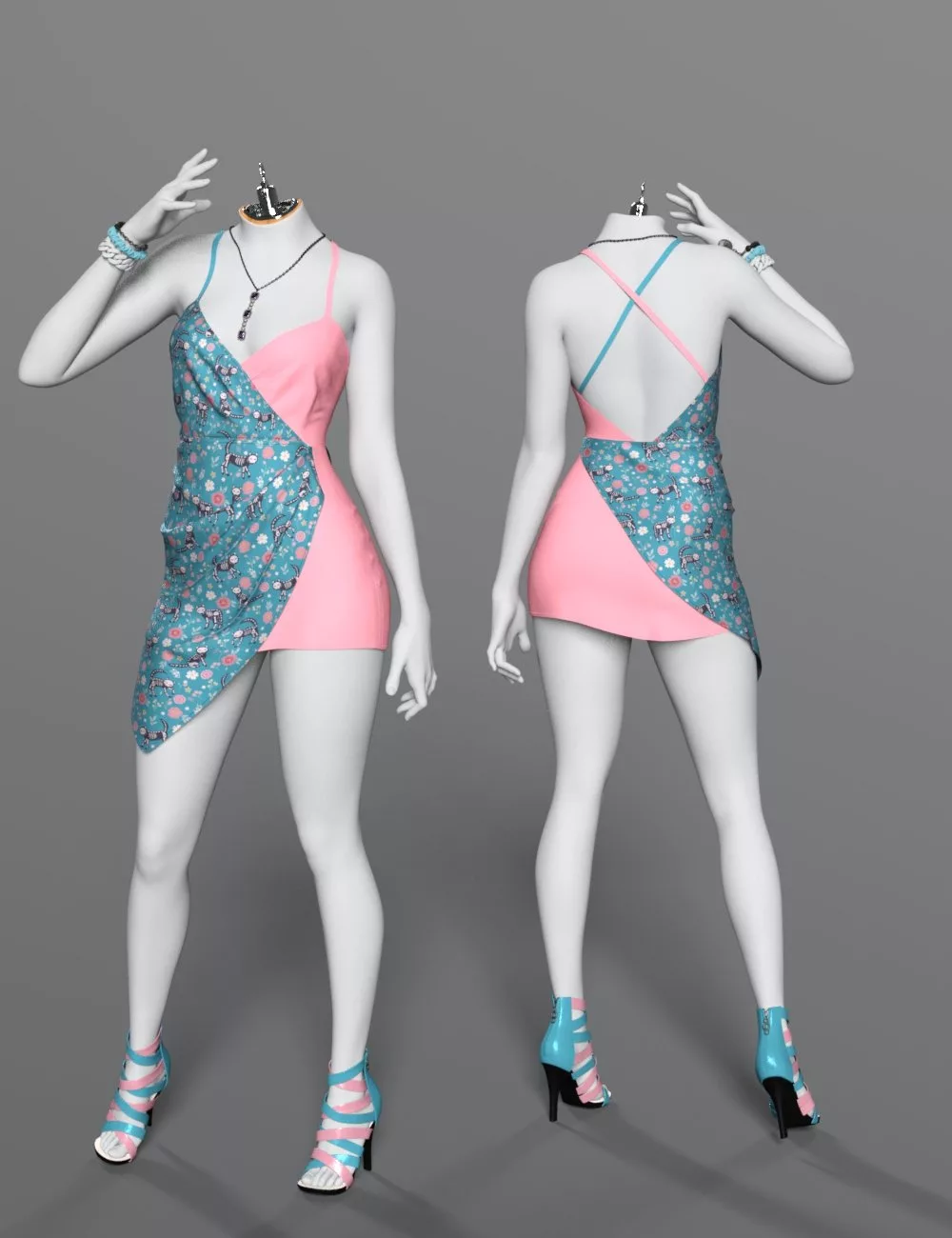 Versatility for dForce Ella Outfit for Genesis 9 Feminine