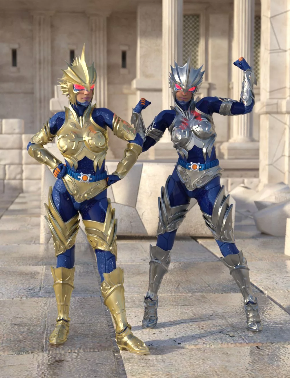 12 Constellation Warriors Series – Pisces for Genesis 8 and 8.1 Female