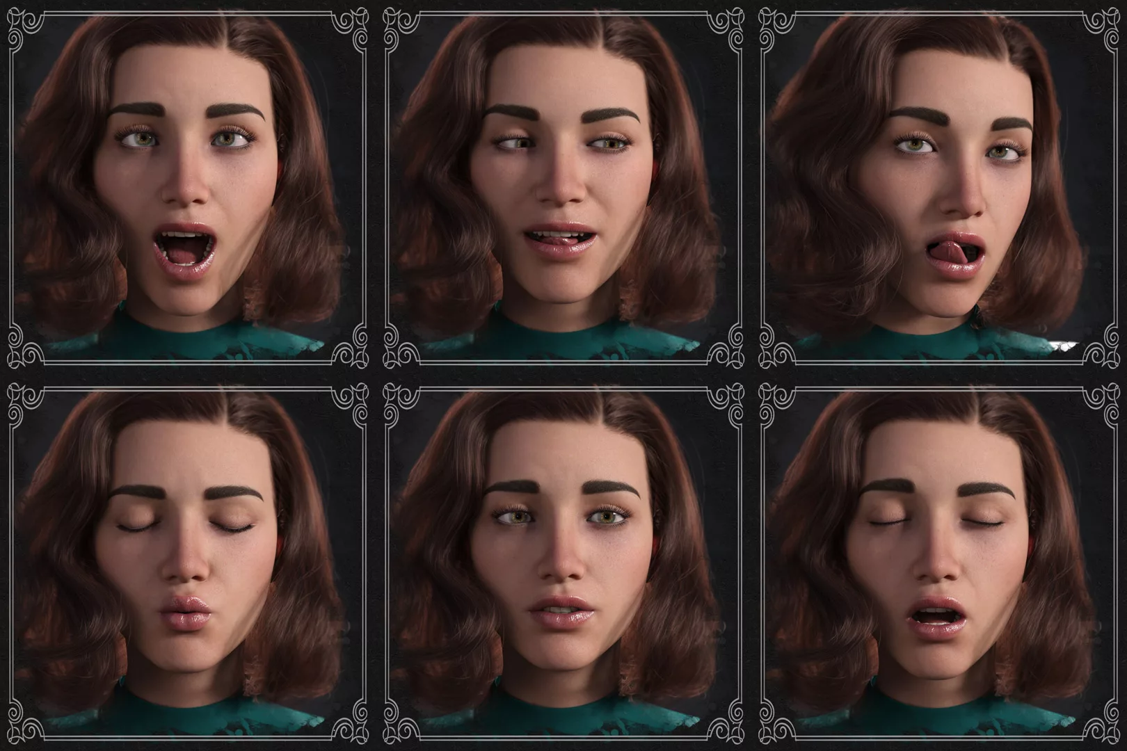 Sensual Love Poses - Expressions for Genesis 8.1