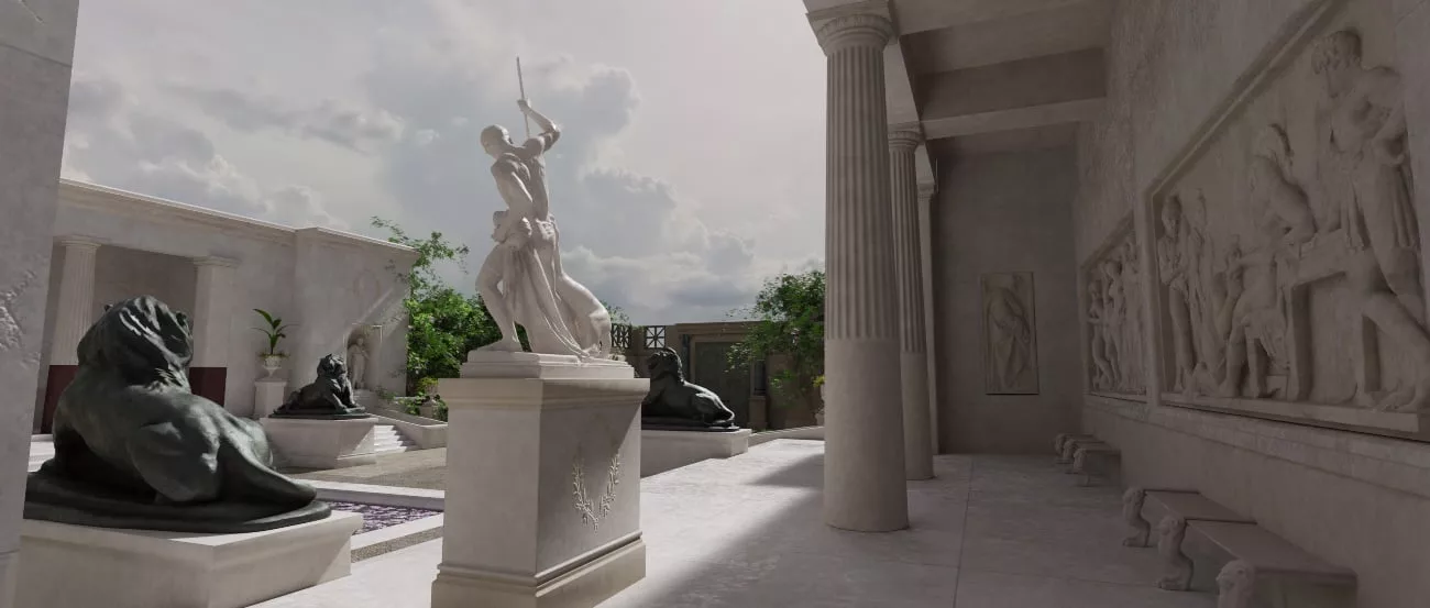 The Domus of Victory Courtyard