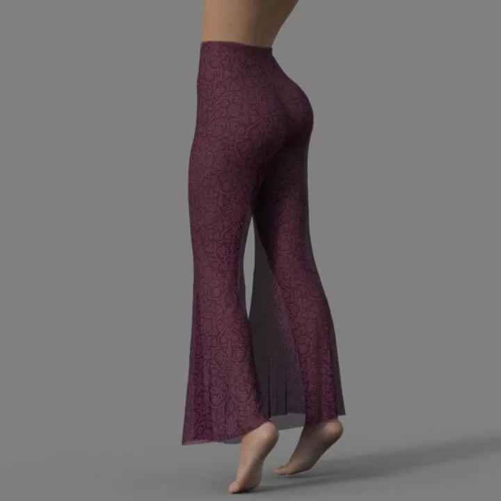 Bell Bottoms Pants for Genesis 8 Female