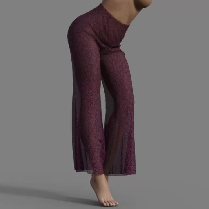Bell Bottoms Pants for Genesis 8 Female