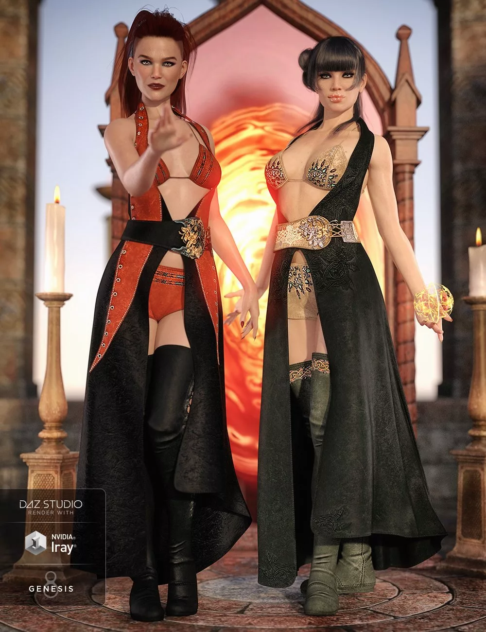dForce Azahara Outfit Textures for Genesis 8 Female(s)