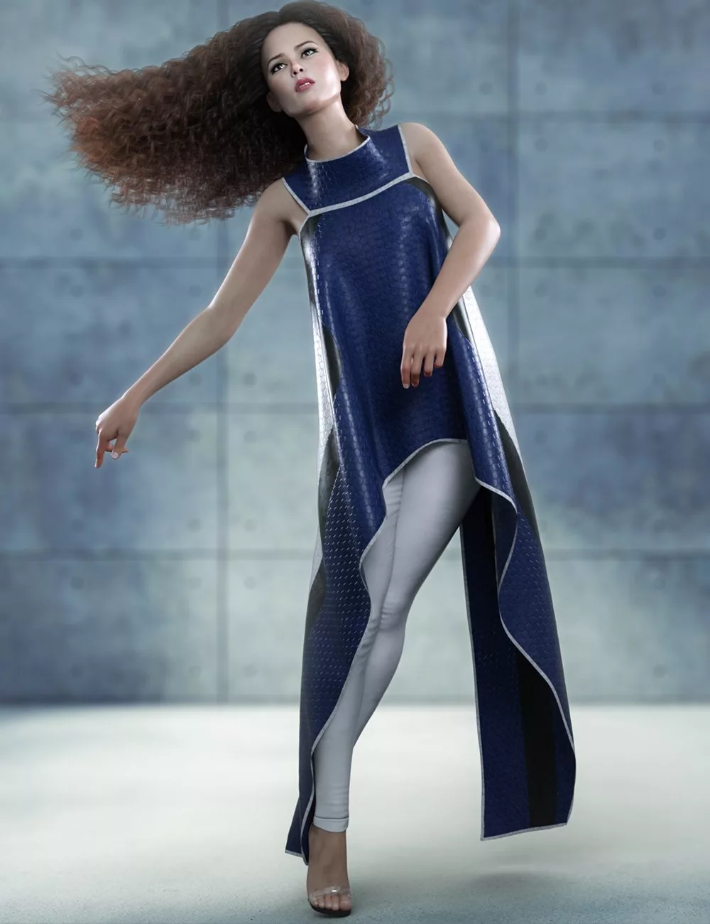 dForce High Low Dress for Genesis 8 and 8.1 Female