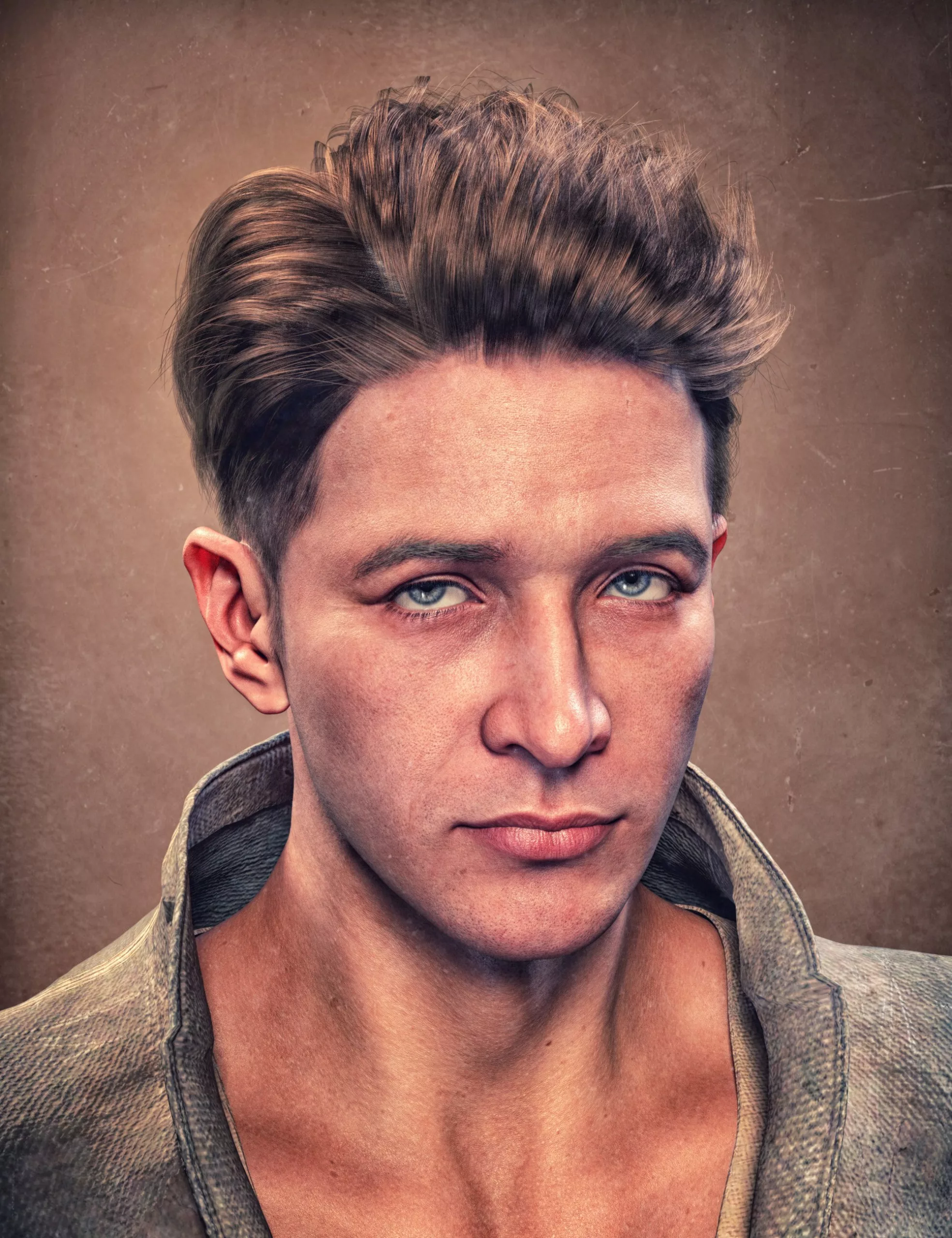 FE Tousled Layered Short Hair for Genesis 9 and 8 Male