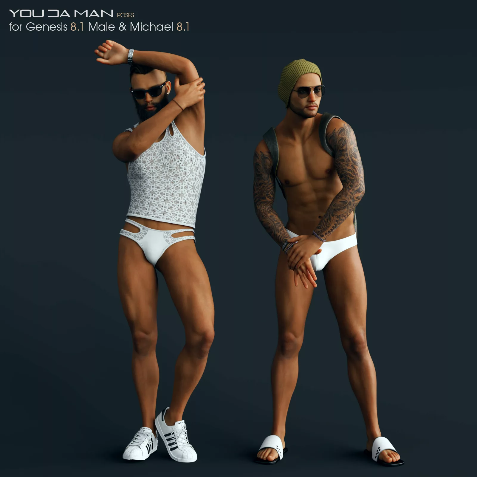 You Da Man Poses for Genesis 8.1 Male & Michael 8.1