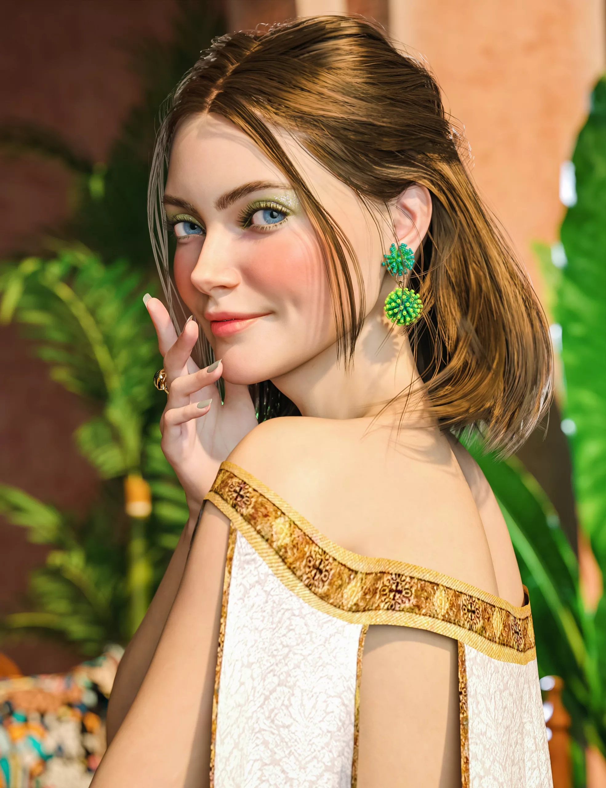 HS Playful Bob Hair for Genesis 9, 8, and 8.1 Females