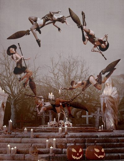 kujwitchwingposesforgenesis9and800maindaz3d