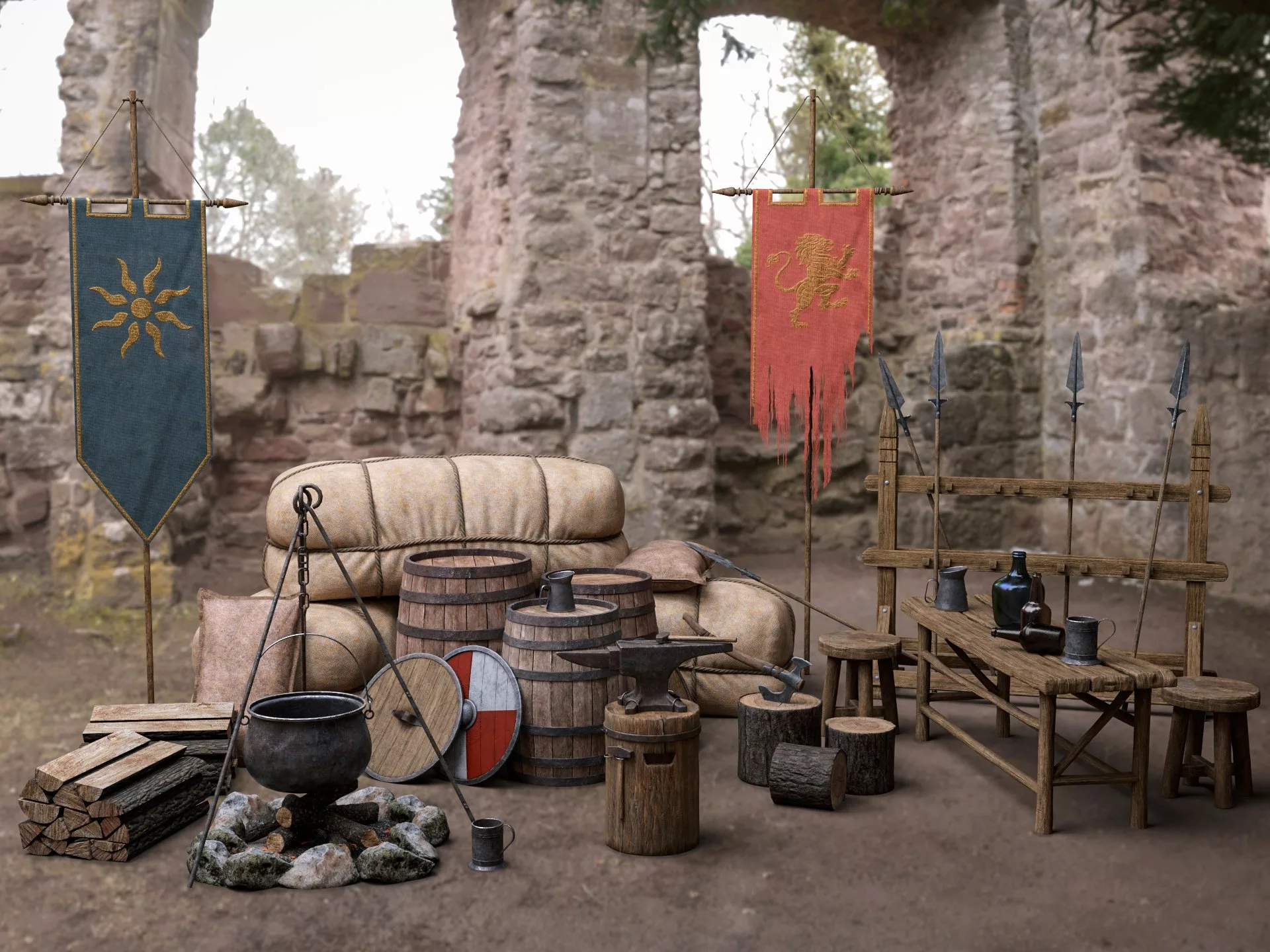 Medieval Land 02 Camp