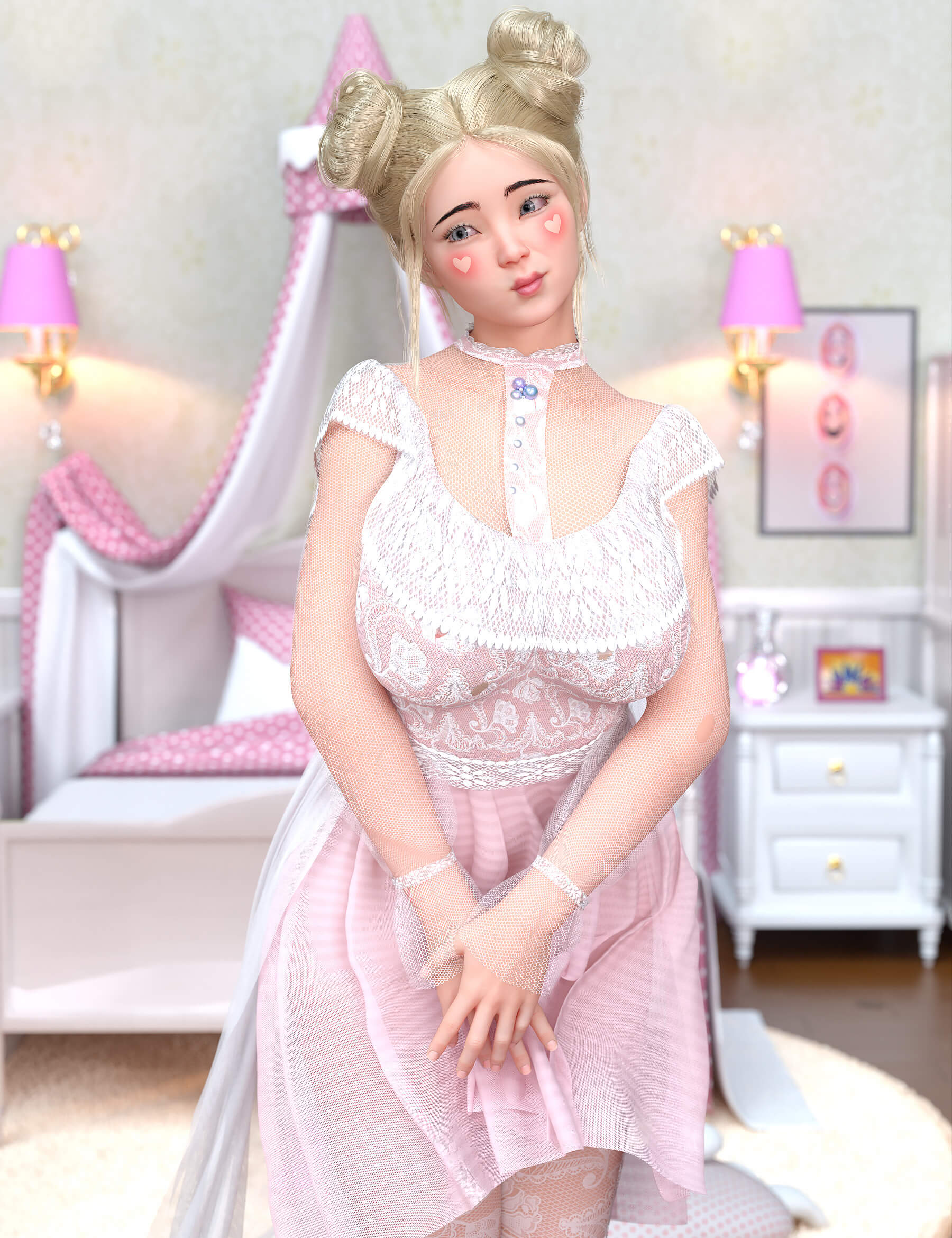 Niko and Niko Hair for Genesis 8 Female