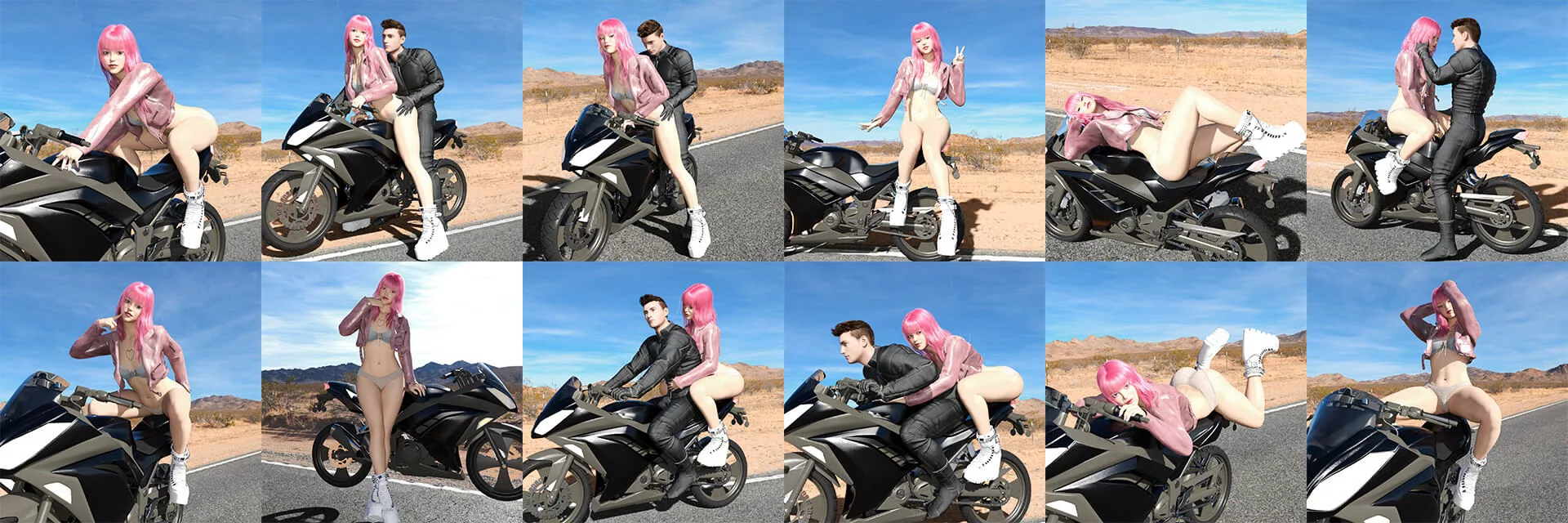 Pillion Princess Pose Pack