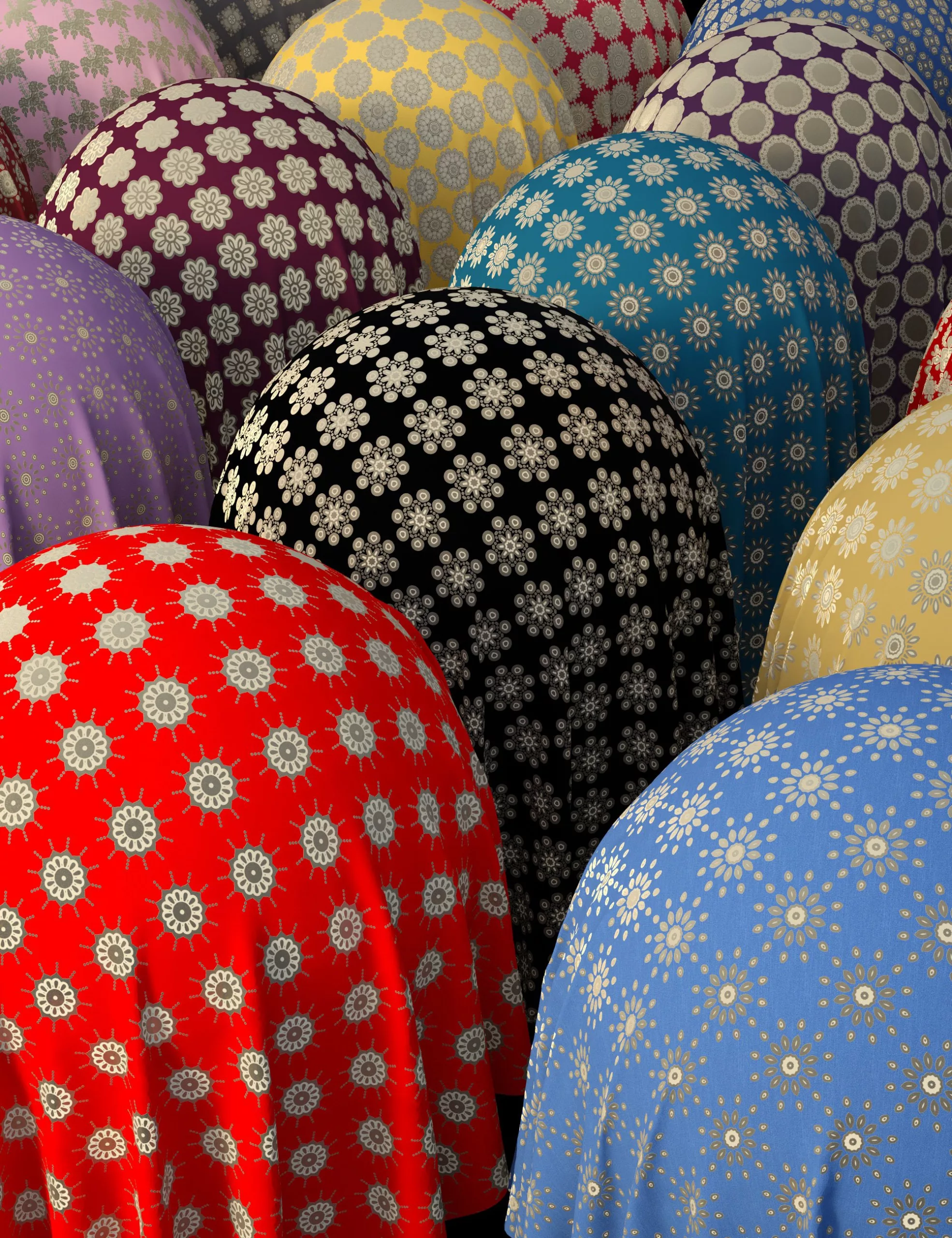 Printed Denim Fabric Iray Shaders - MR