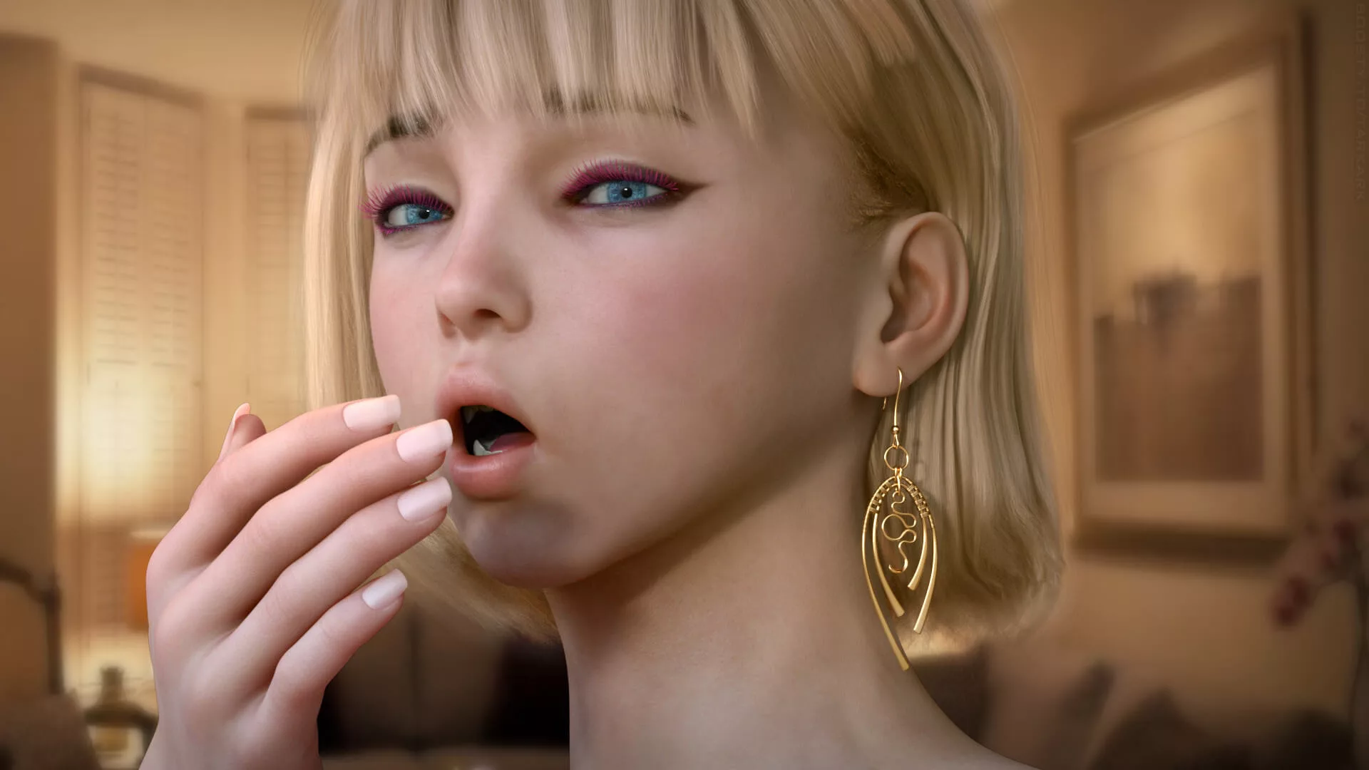 Sinc Earrings for Genesis 8 and 8.1 Female