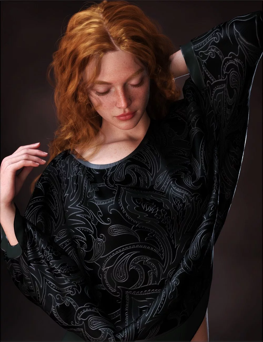 VYK Separates - dForce Batwing Shirt