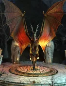Winged Death Hierarchical Poses for Demon Horse