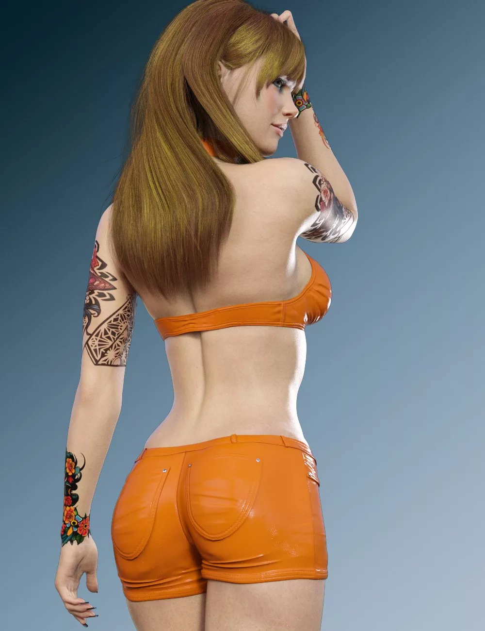 X-Fashion Latex Outfit for Genesis 9