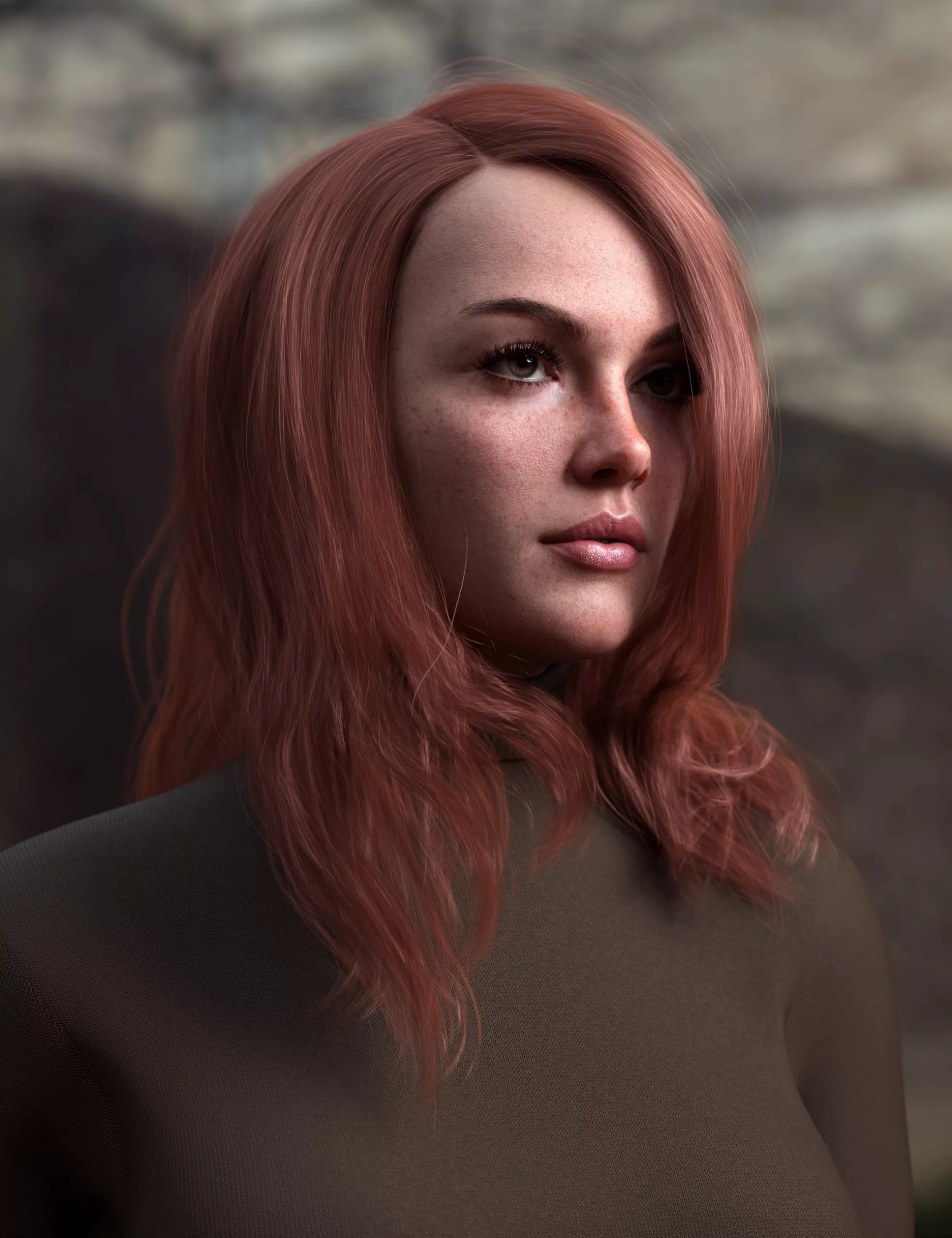 Autumn Style Long Hair for Genesis 9