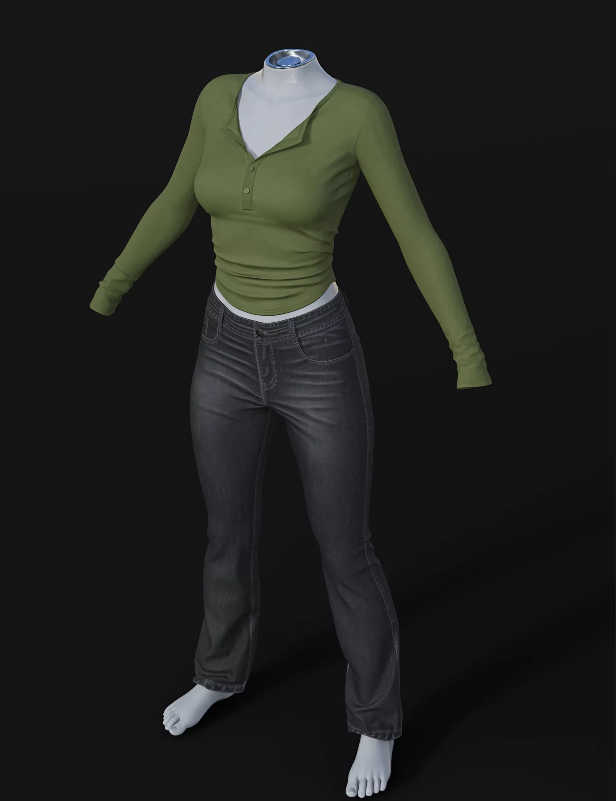 dForce SU Autumn Day Clothes for Genesis 9, 8.1, and 8 Female