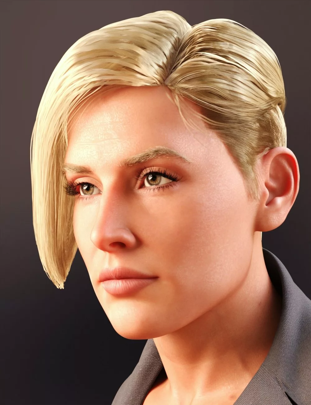 AlFan Short Asymmetrical Hair for the Bodyguard HD