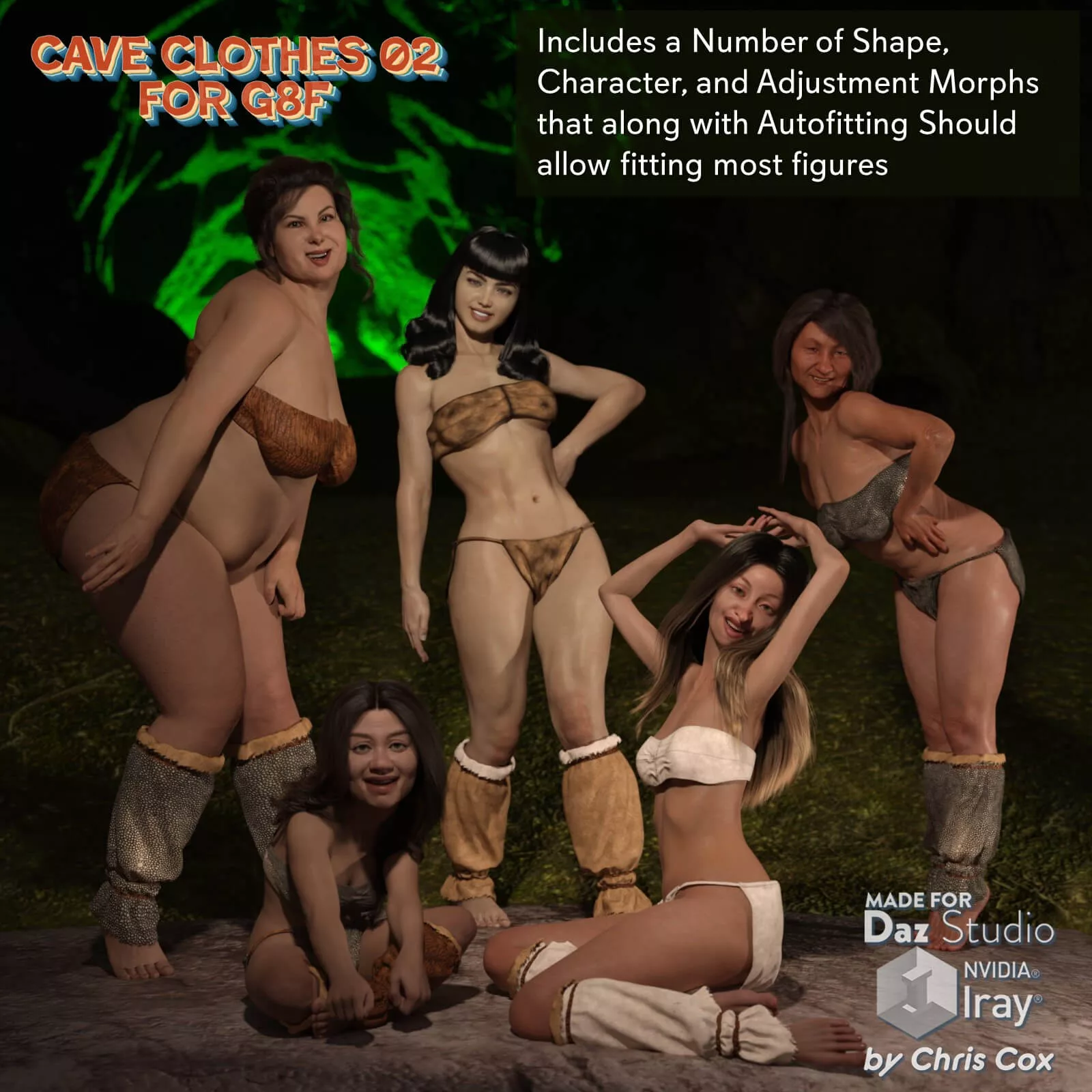 Cave Clothes 02 Outfit for G8F