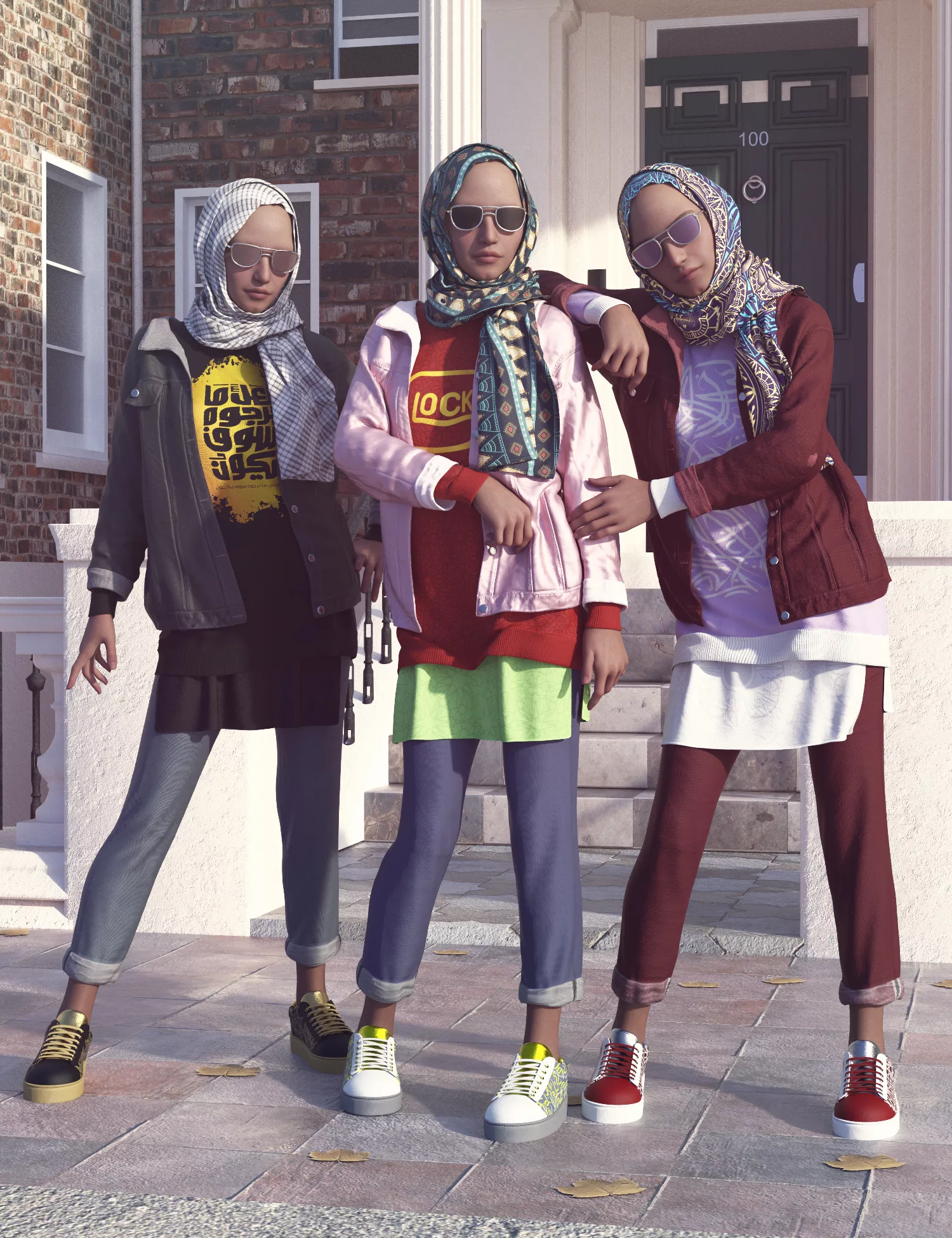 dForce Modern Middle Eastern Outfit Texture Add-On