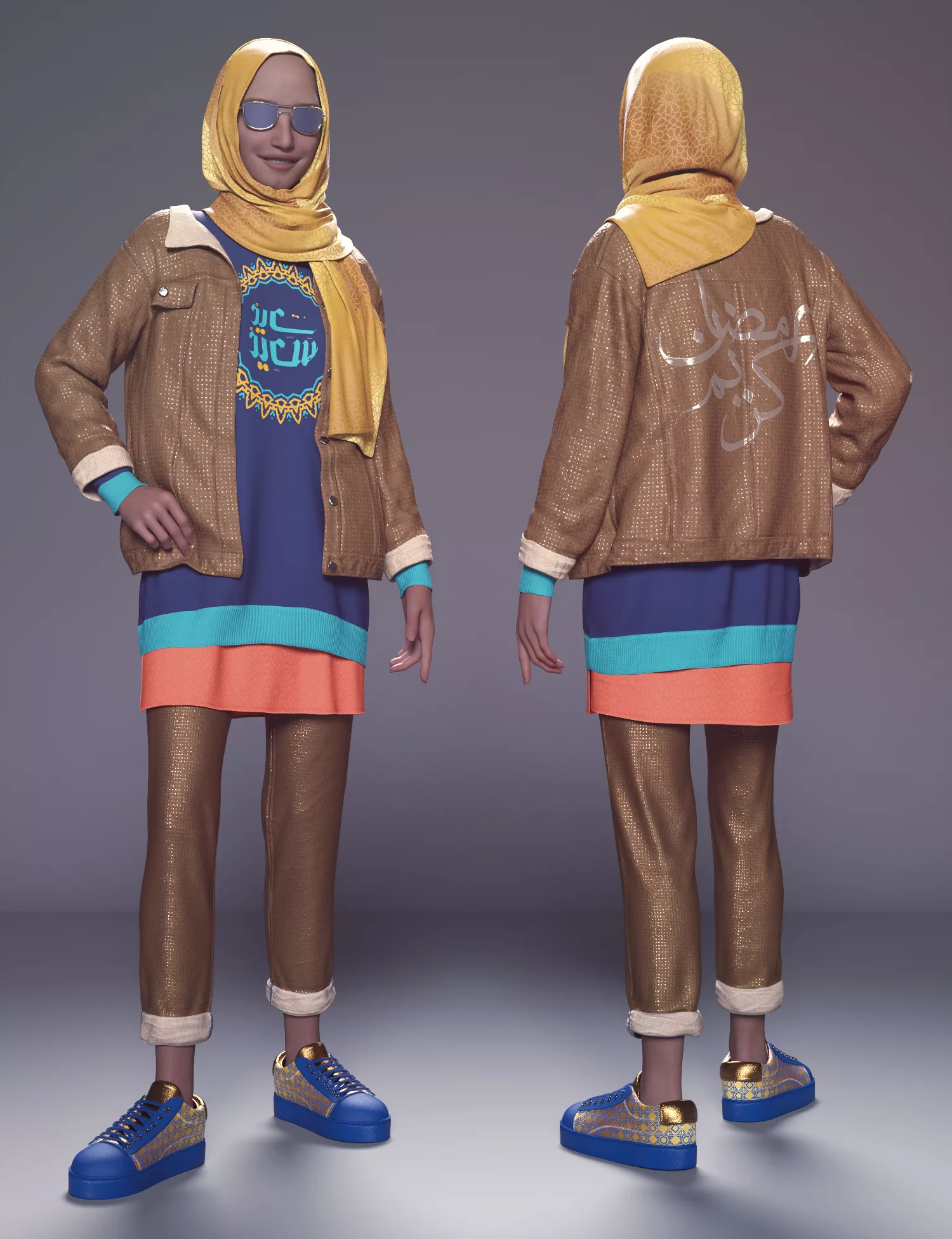 dForce Modern Middle Eastern Outfit Texture Add-On