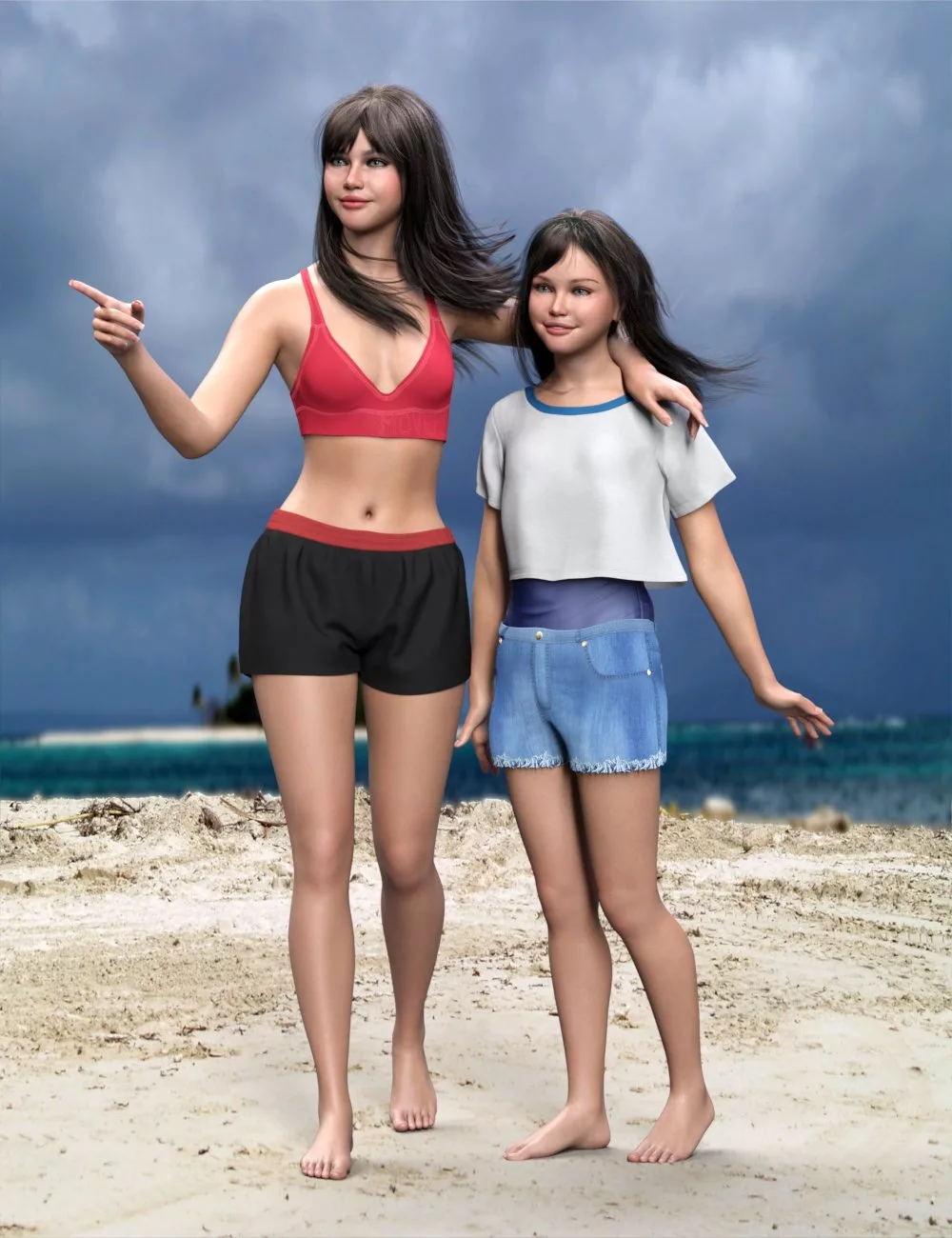 Emilia and Teen Emilia for Genesis 9