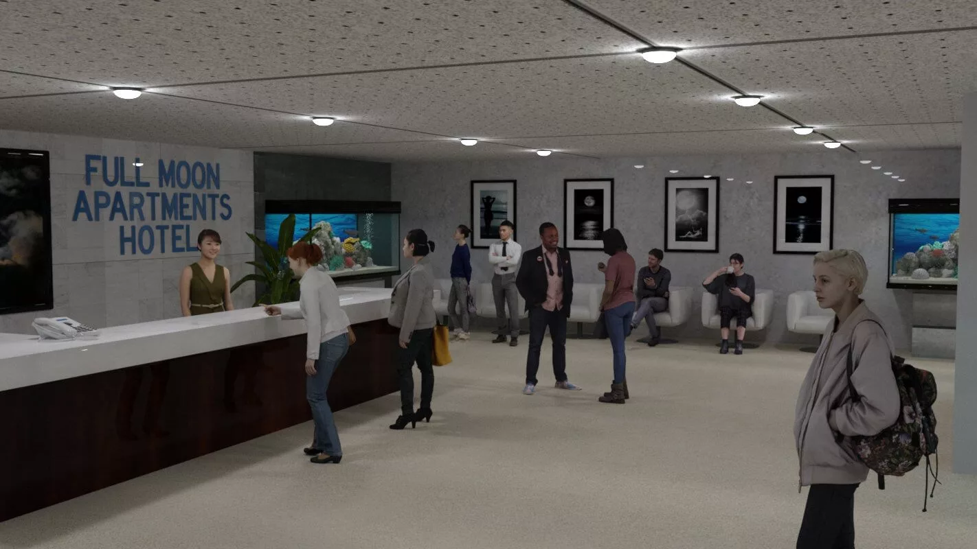 Full Moon Apartment Hotel For DAZ