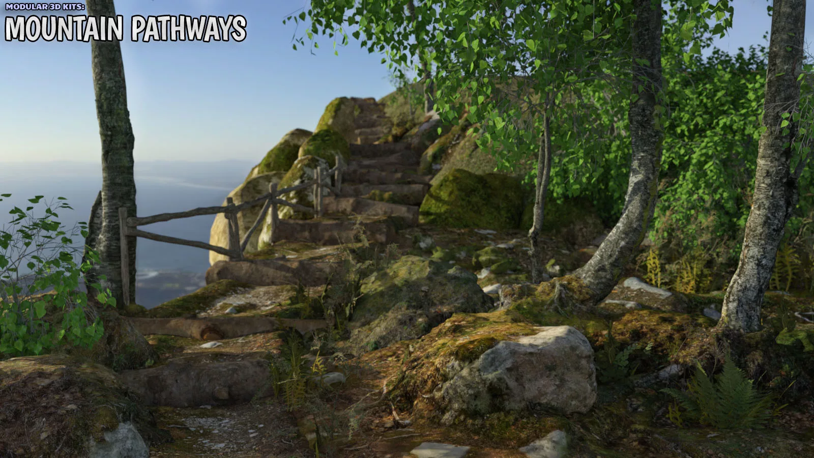 Modular 3D Kits: Mountain Pathways