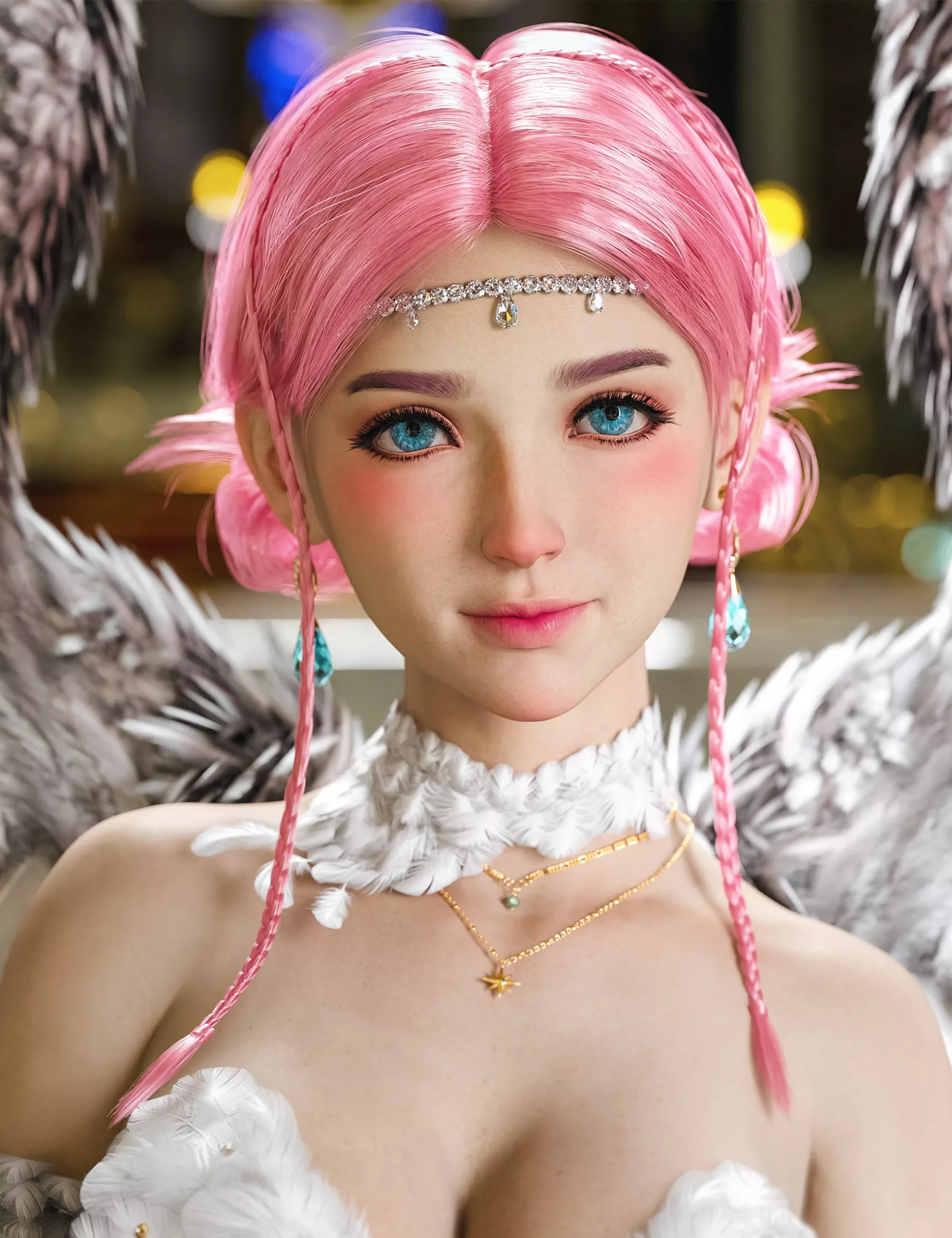 HS Neon Nights Hair For Genesis 9 and 8 Female