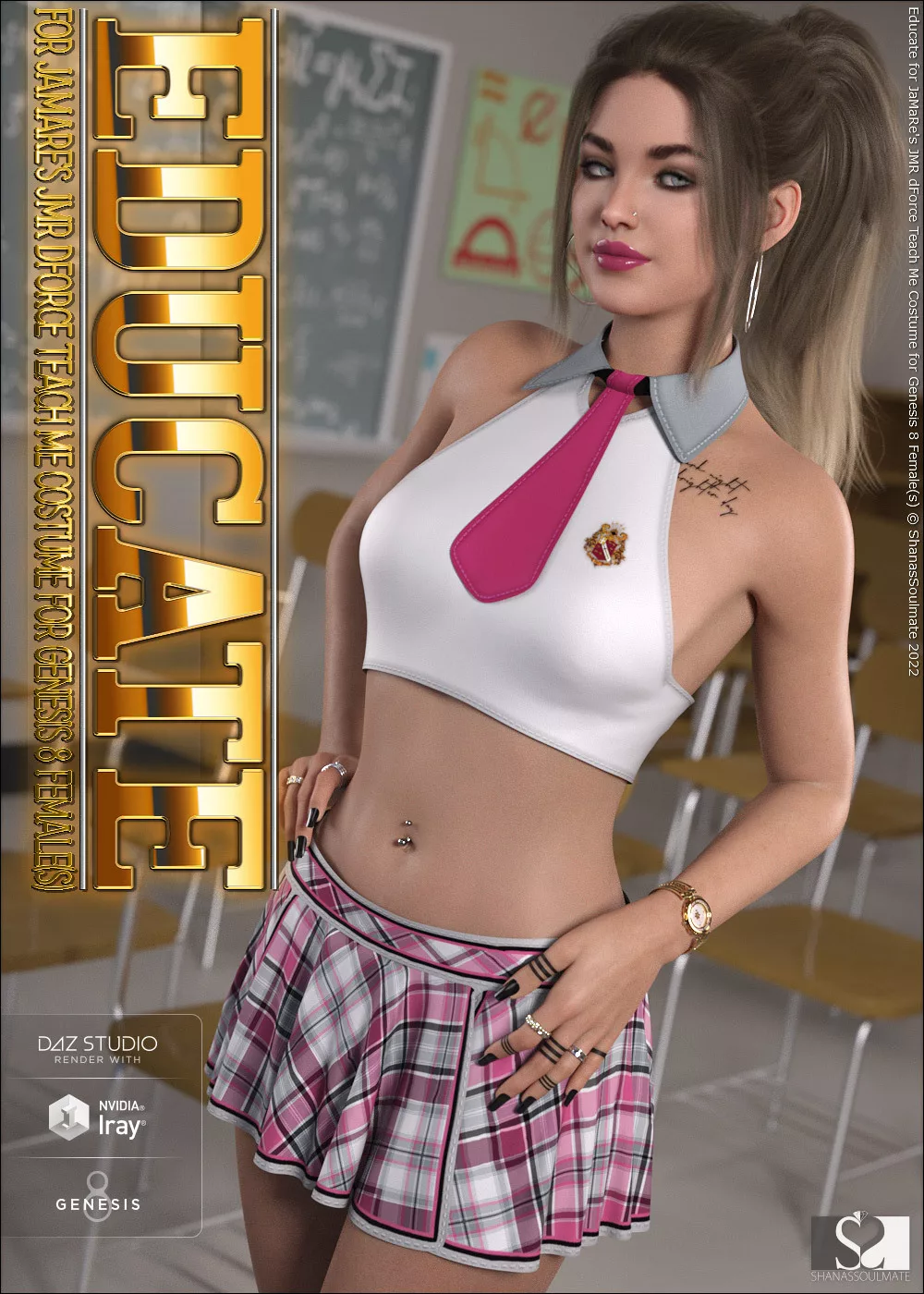 Educate for JMR dForce Teach Me Costume for Genesis 8 Female(s)