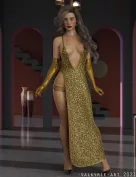 InStyle - dForce Catalina Long Slit Dress for Genesis 8 Females