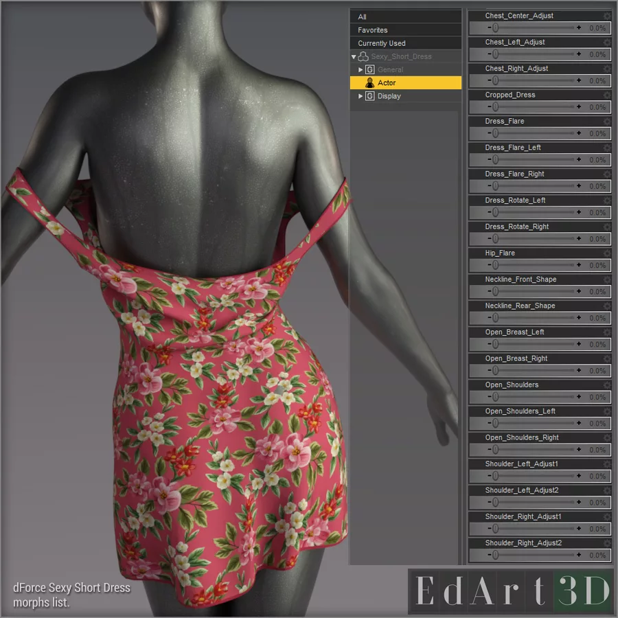 dForce Sexy Short Dress for G8 and G8.1 Female