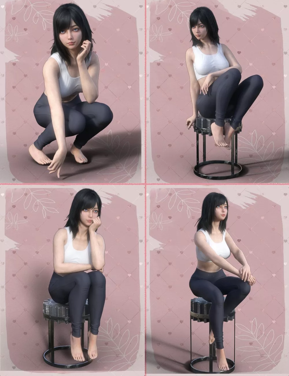 KuJ Classical Poses for Genesis 9 and 8 Female