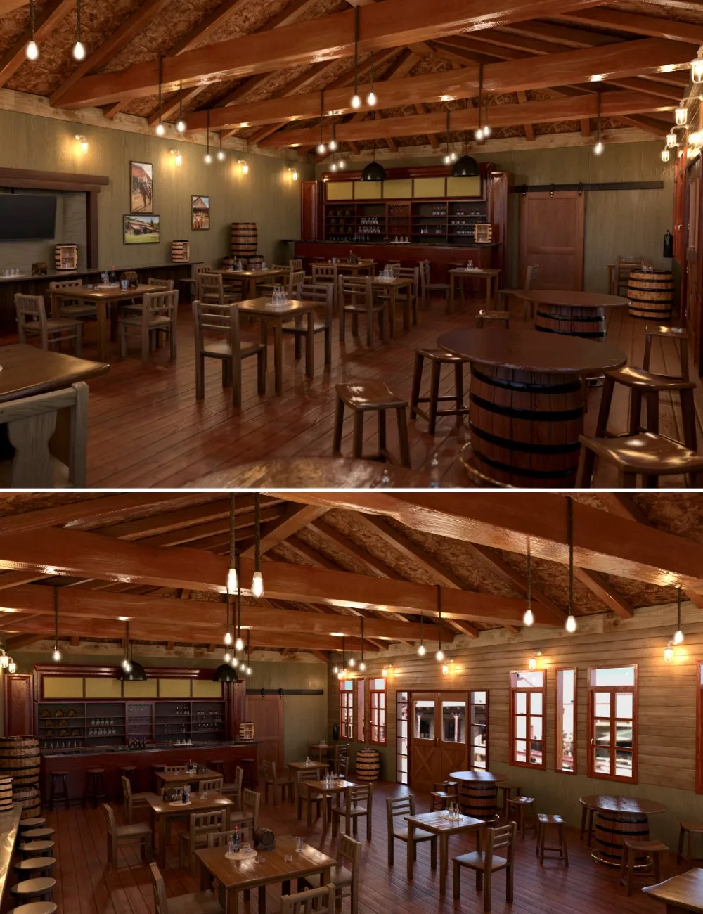 Old Interior Barn Bar