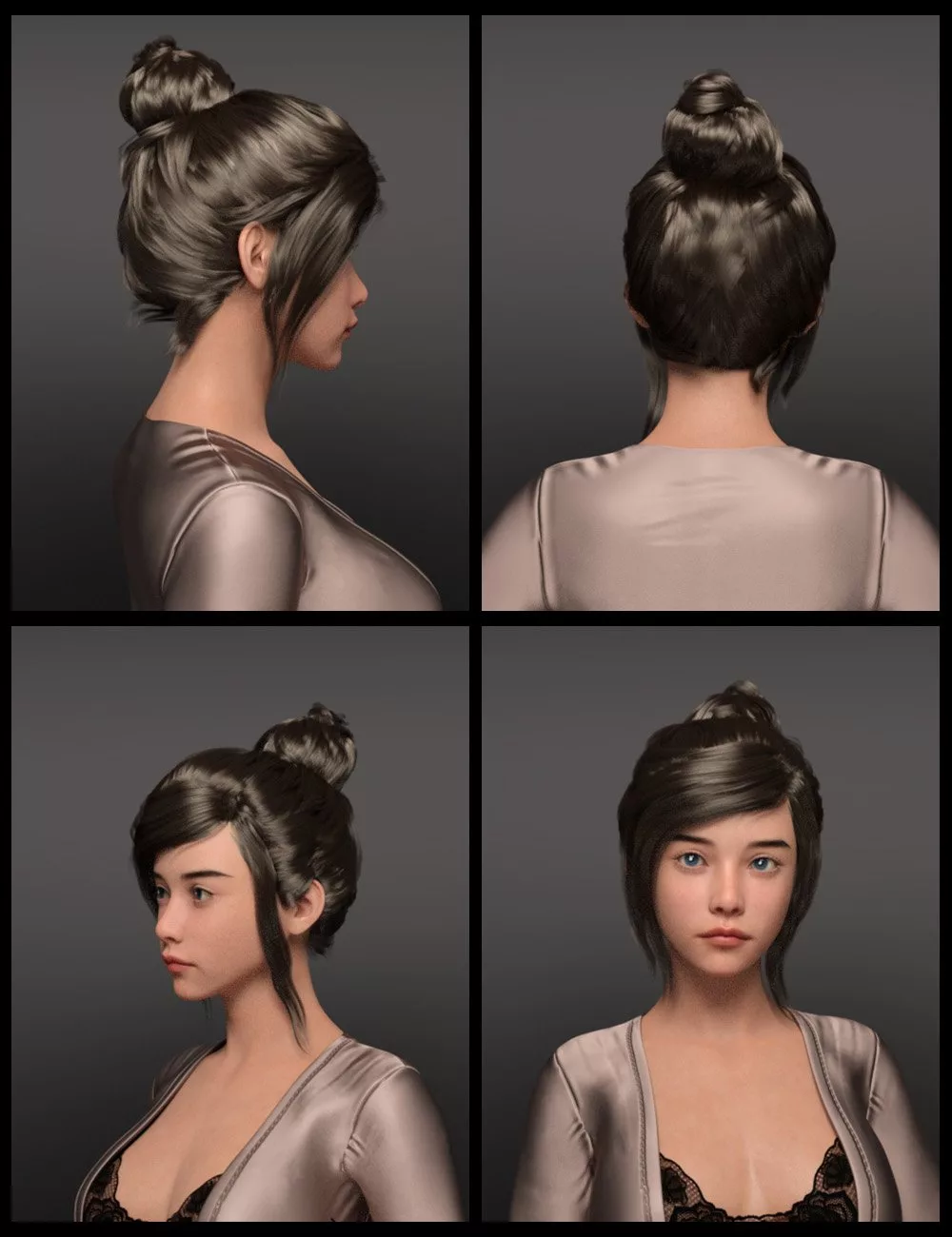 Qili Hair for Genesis 9