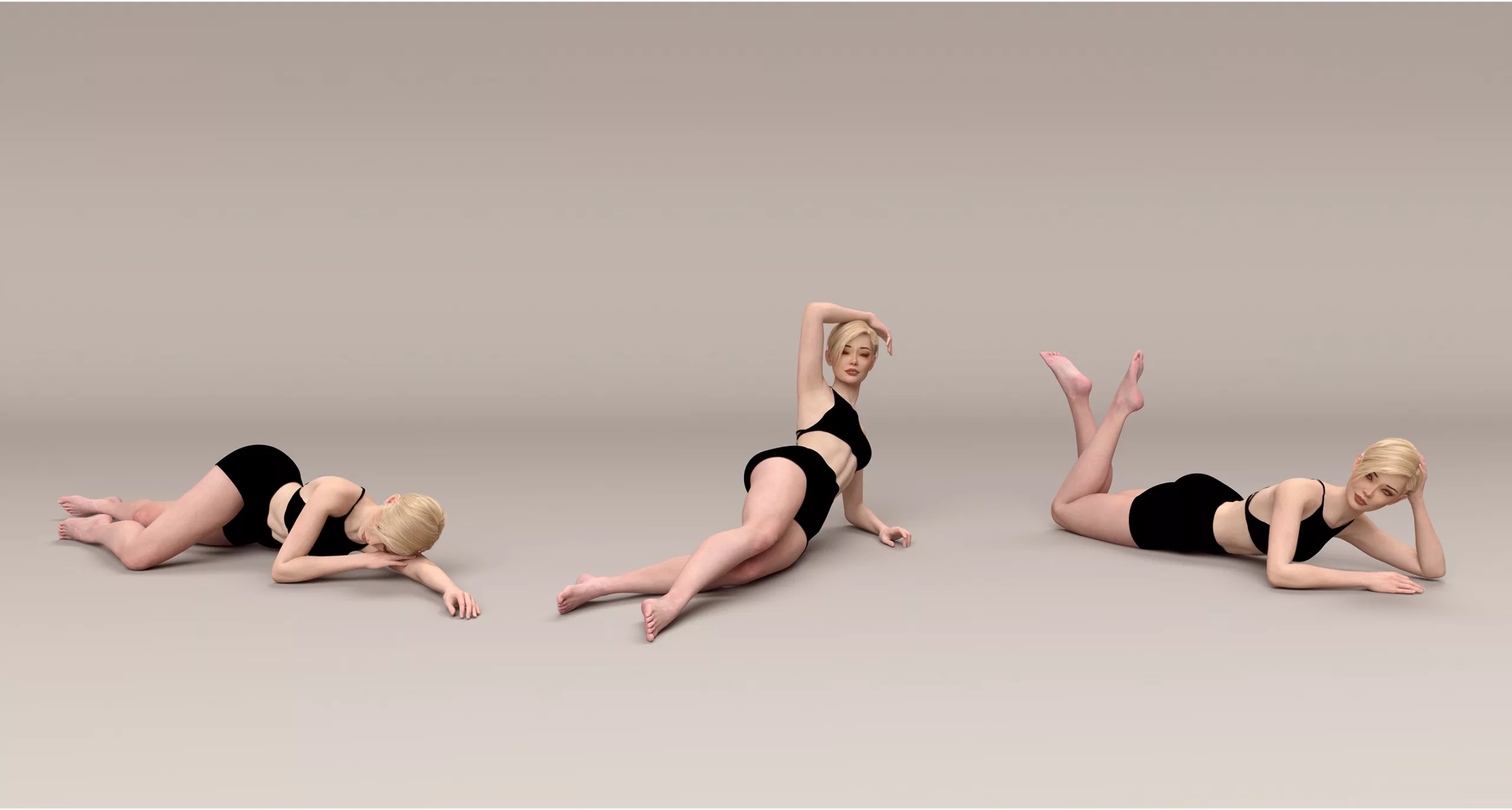 Sun Kiss Tanning Poses for Genesis 9, 8, and 3