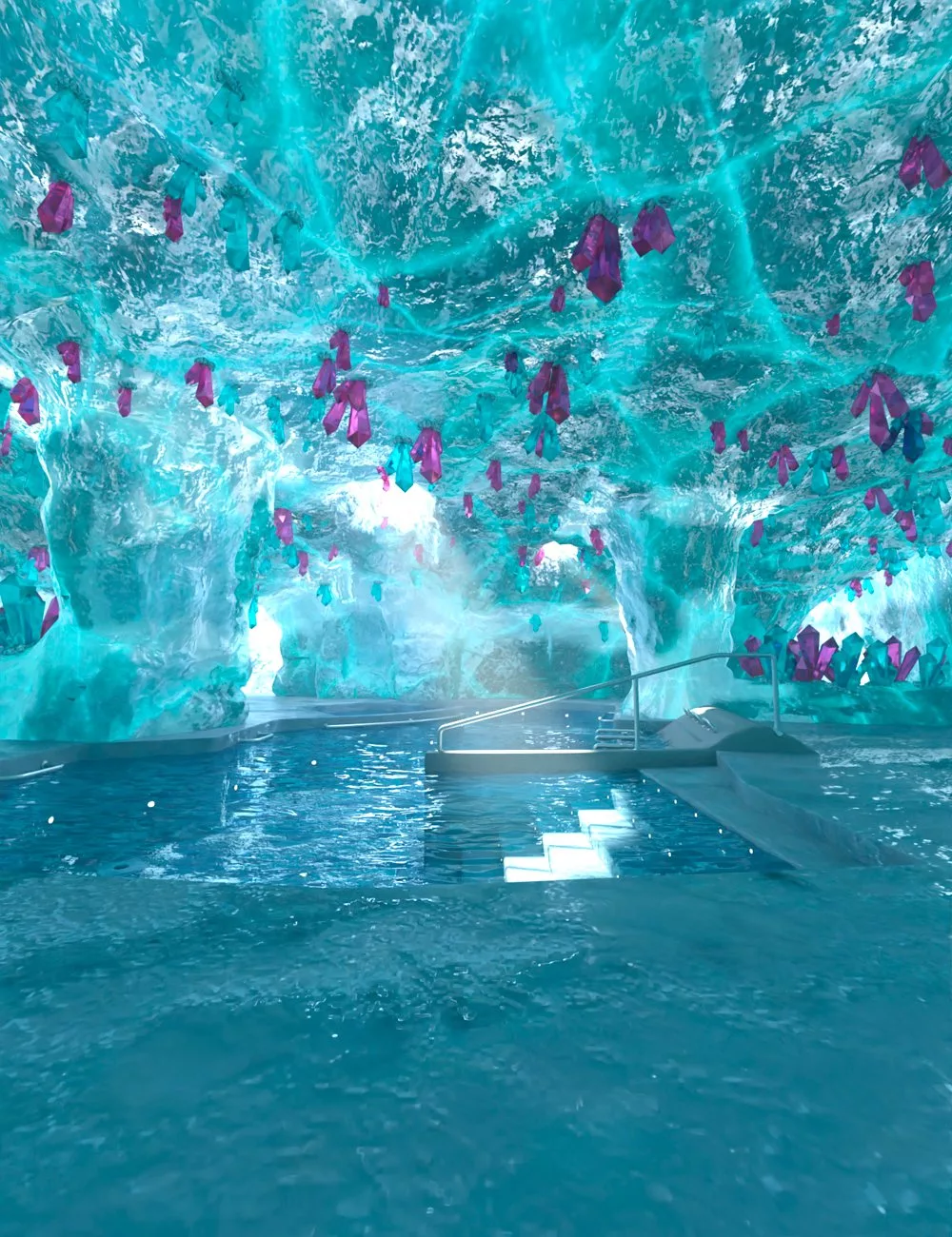 Crystal Glacier Cave Pool