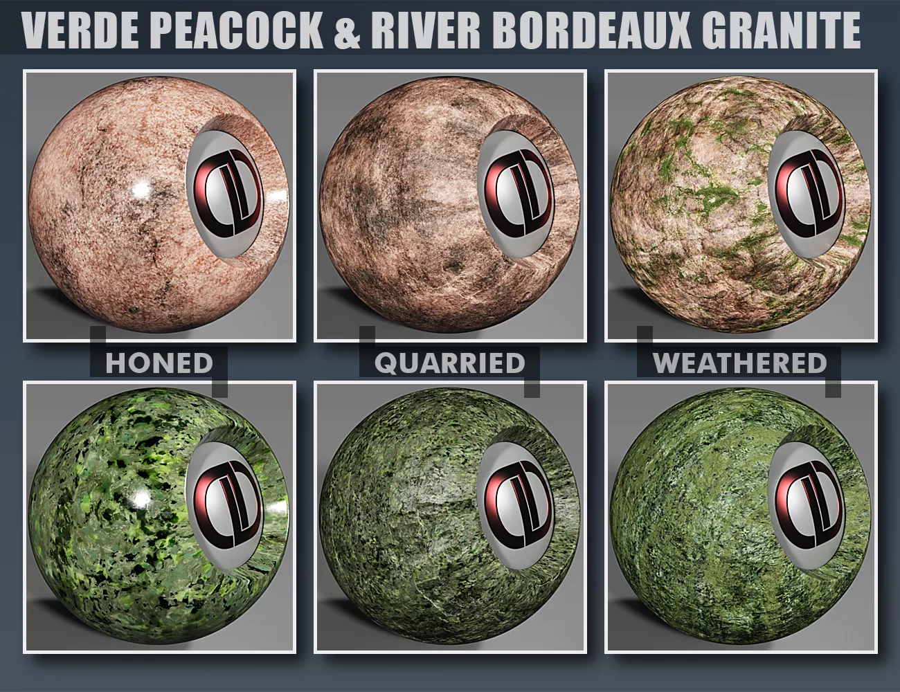 DD PBR Granite Shaders for Iray Vol 2