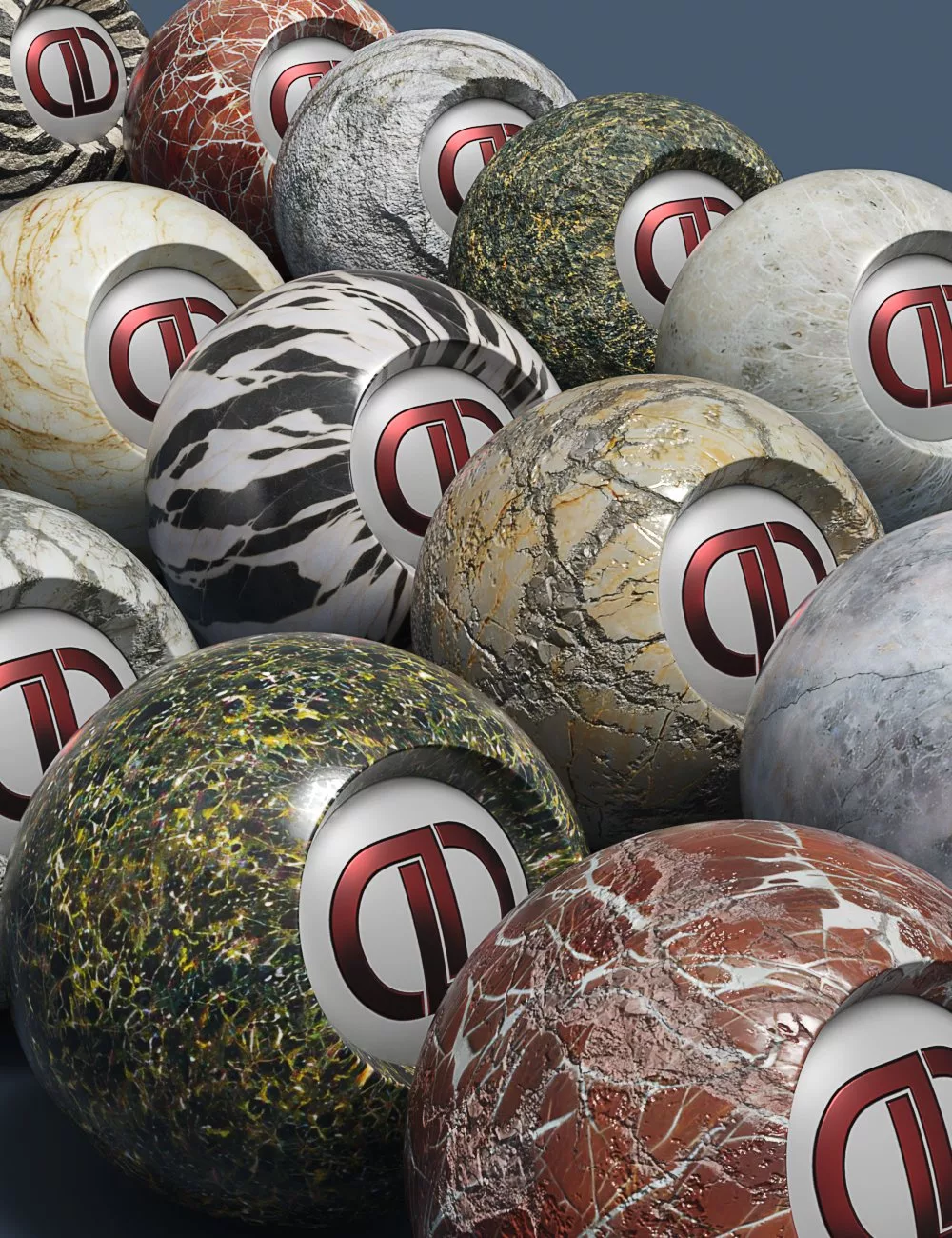 DD PBR Marble Shaders for Iray Vol 2