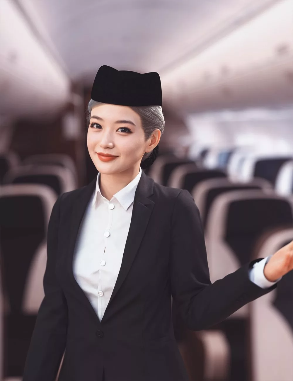 dForce Nirv Low Chignon Professional Hair and Caps for Genesis 9 and 8 Female