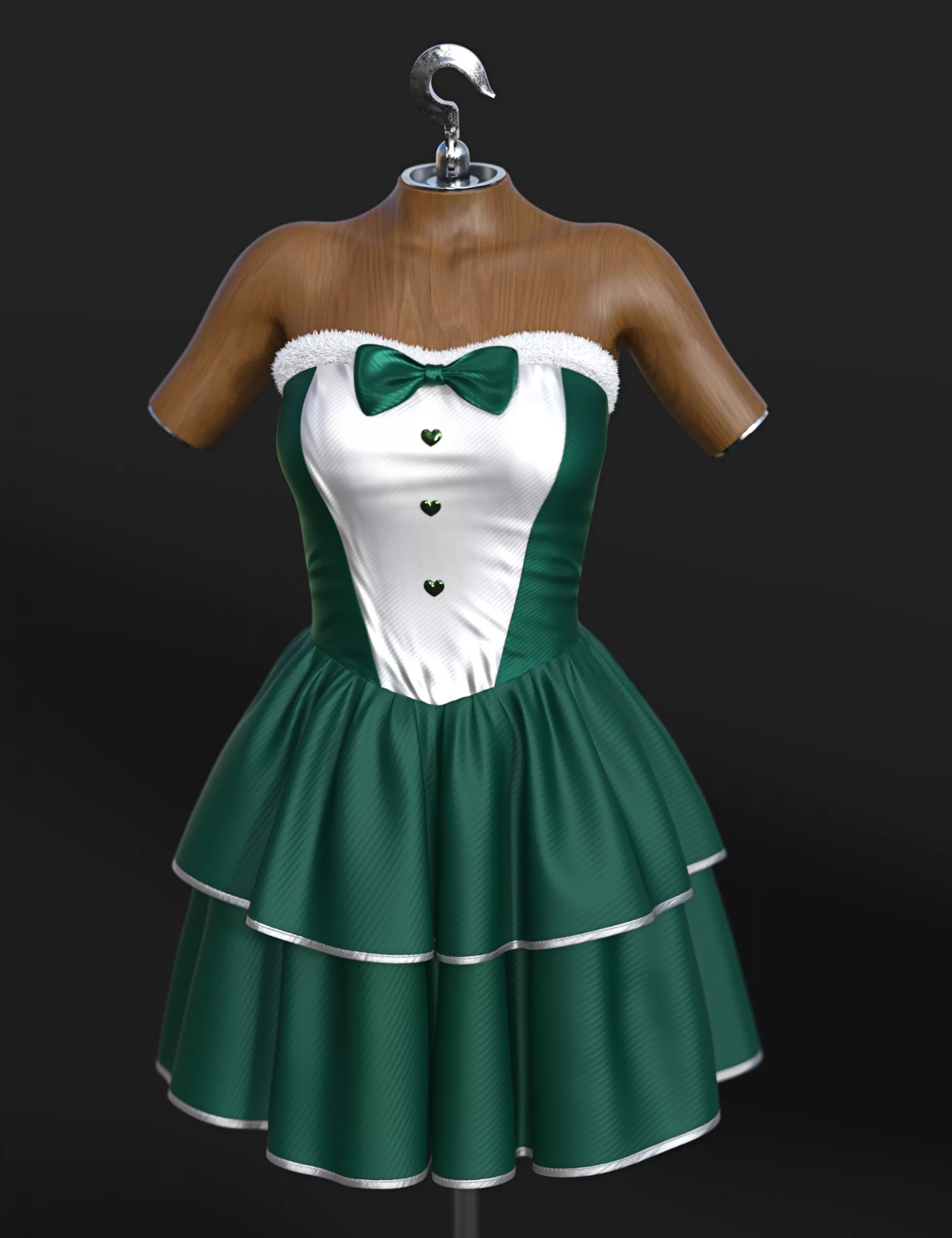 dForce SU Cute Bunny Girl Outfit for Genesis 9, 8.1, and 8 Female