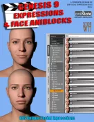 Expressions and Face aniBlocks for Genesis 9