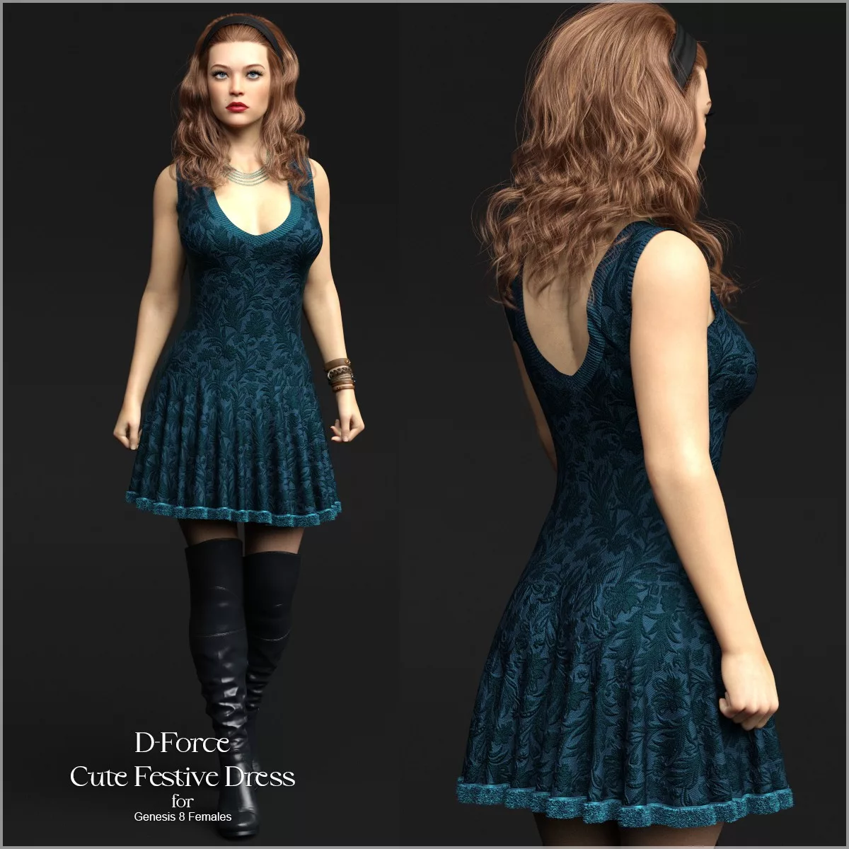 D-Force Cute Festive Dress for G8F and G8.1F