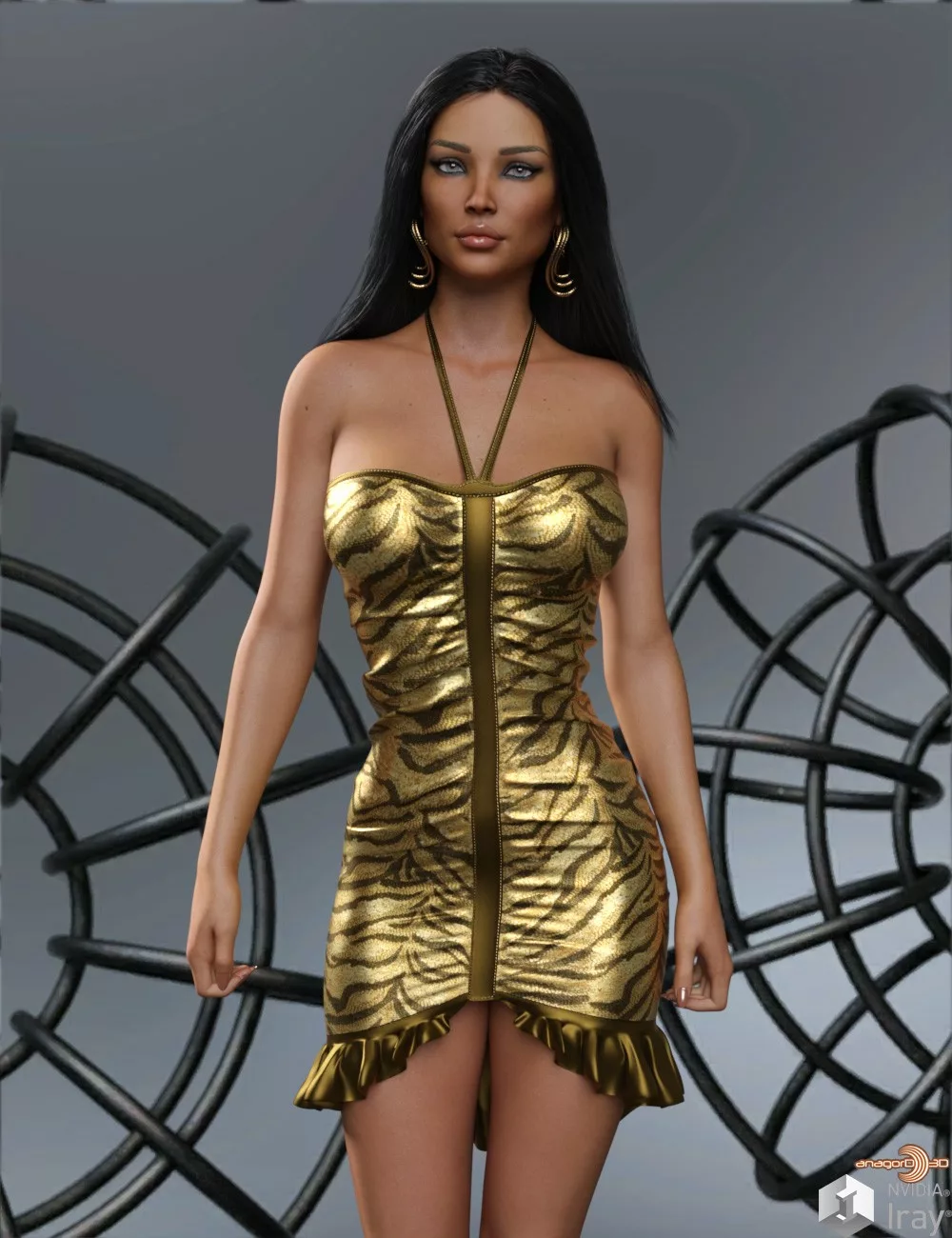 VERSUS - dForce Ruched Occasion Dress II Genesis 8-8.1F and G9