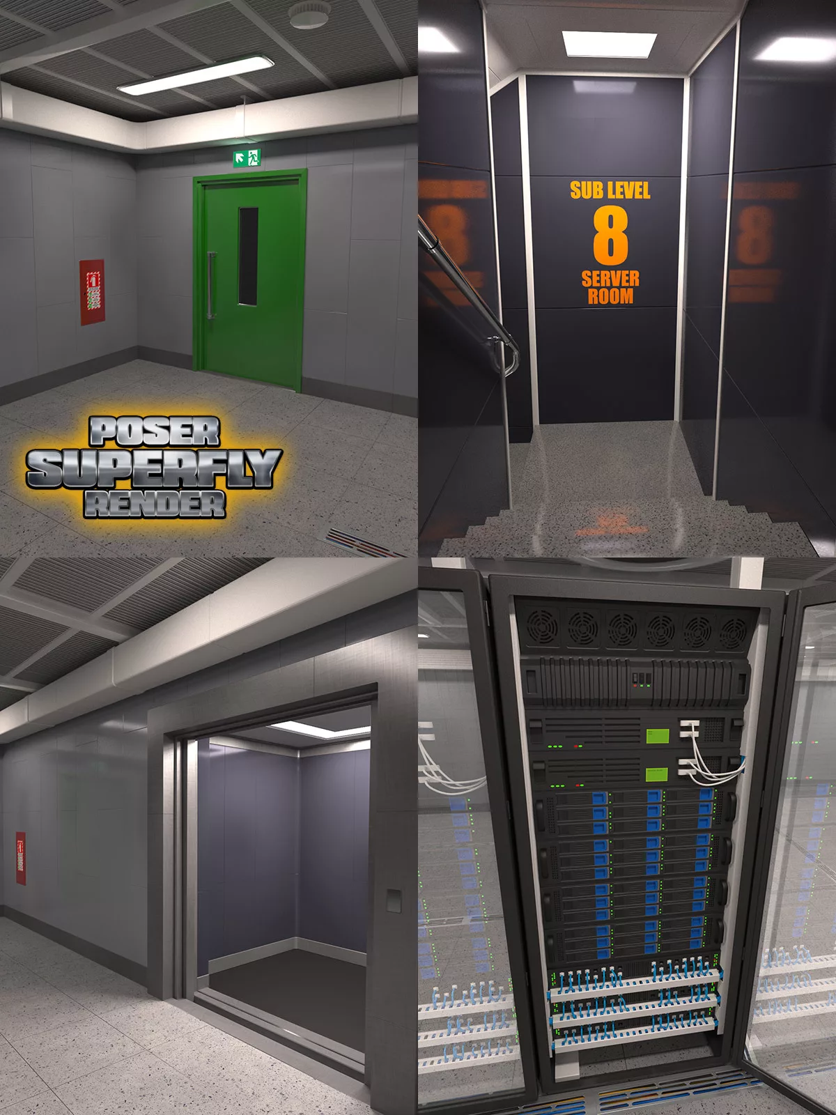 Server Room for Poser and DS