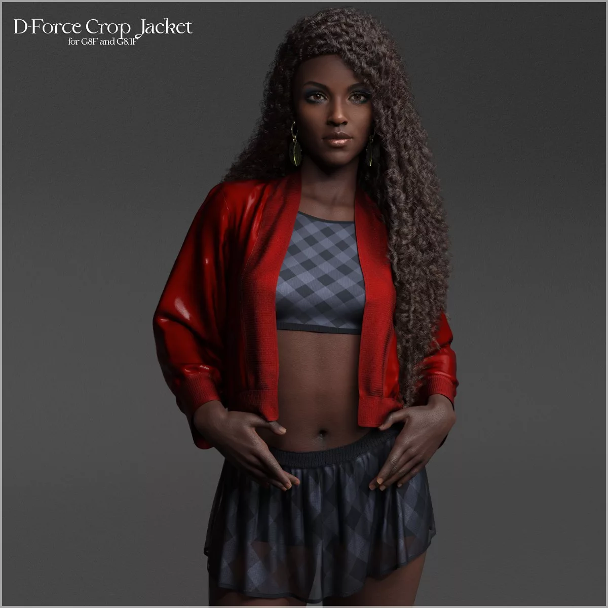 D-Force Crop Jacket for Genesis 8 Females