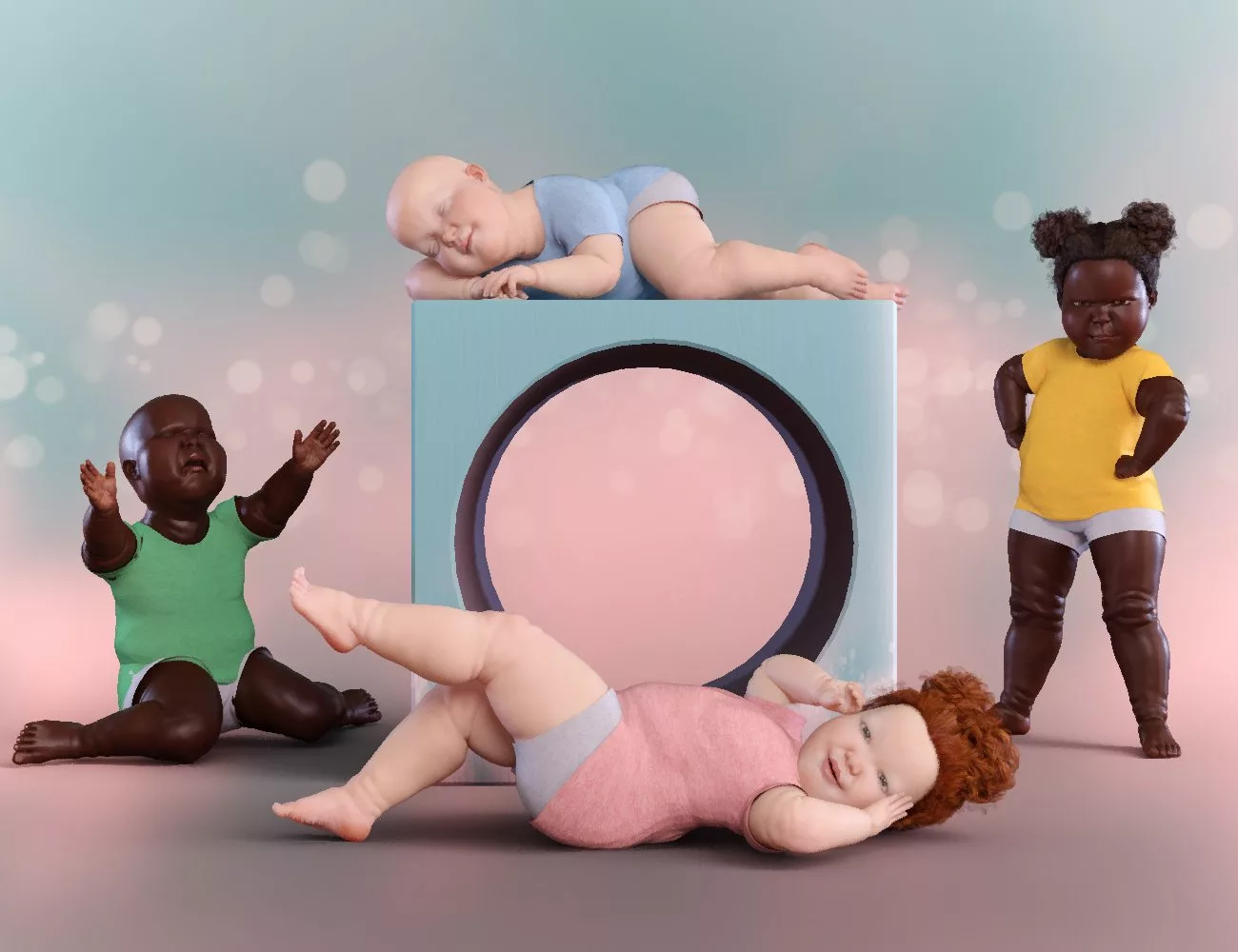 Little Darling Poses and Expressions for Tobyn and Caryn